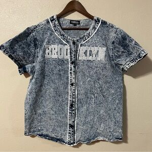 Thrill Acid Wash black Men's Jersey Shirt Size 2X